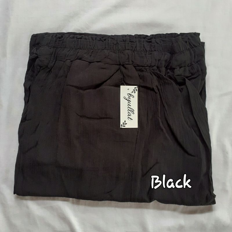 RUBY CRINKLE CULLOTE / CELANA KULOT CRINKLE PREMIUM-Black