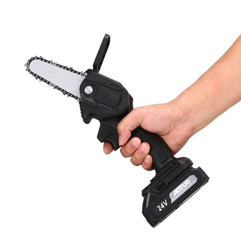 Taffware Gergaji Mesin Cordless Chainsaw 24V 800W - D2605 - Black