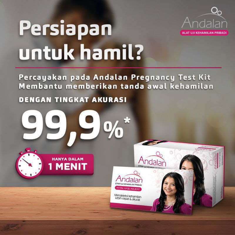 1 Strip tes kehamilan Andalan / tespek Andalan Test Pregnancy