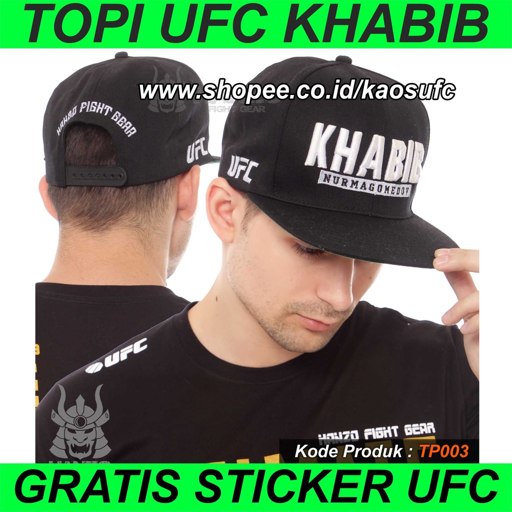 TOPI UFC KHABIB, SNAPBACK UFC, UFC CAP HANZO ORIGINAL