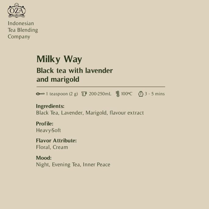 

[[BISA COD]] OZA Tea - Milky Way | Black Tea | 40 gram (20 cups) PRODUK TERBATAS Kode 757