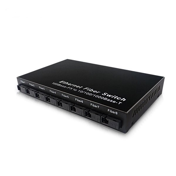 Media Converter 8 Port FO 2 Port LAN