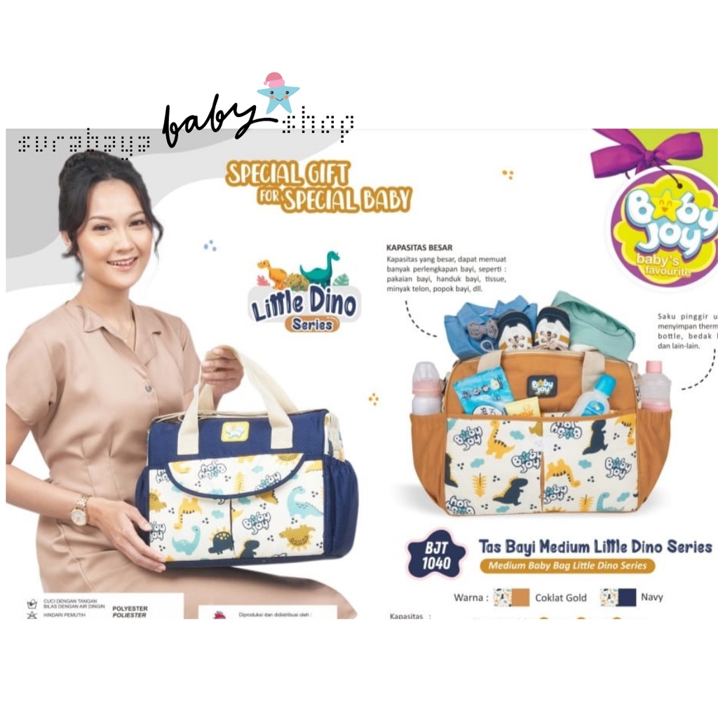 TAS BAYI MEDIUM BABY JOY  LITTLE DINO SERIES 981040  / Jungle Joy 981055 / Tas Bayi Multifungsi / Tas Bayi estetik