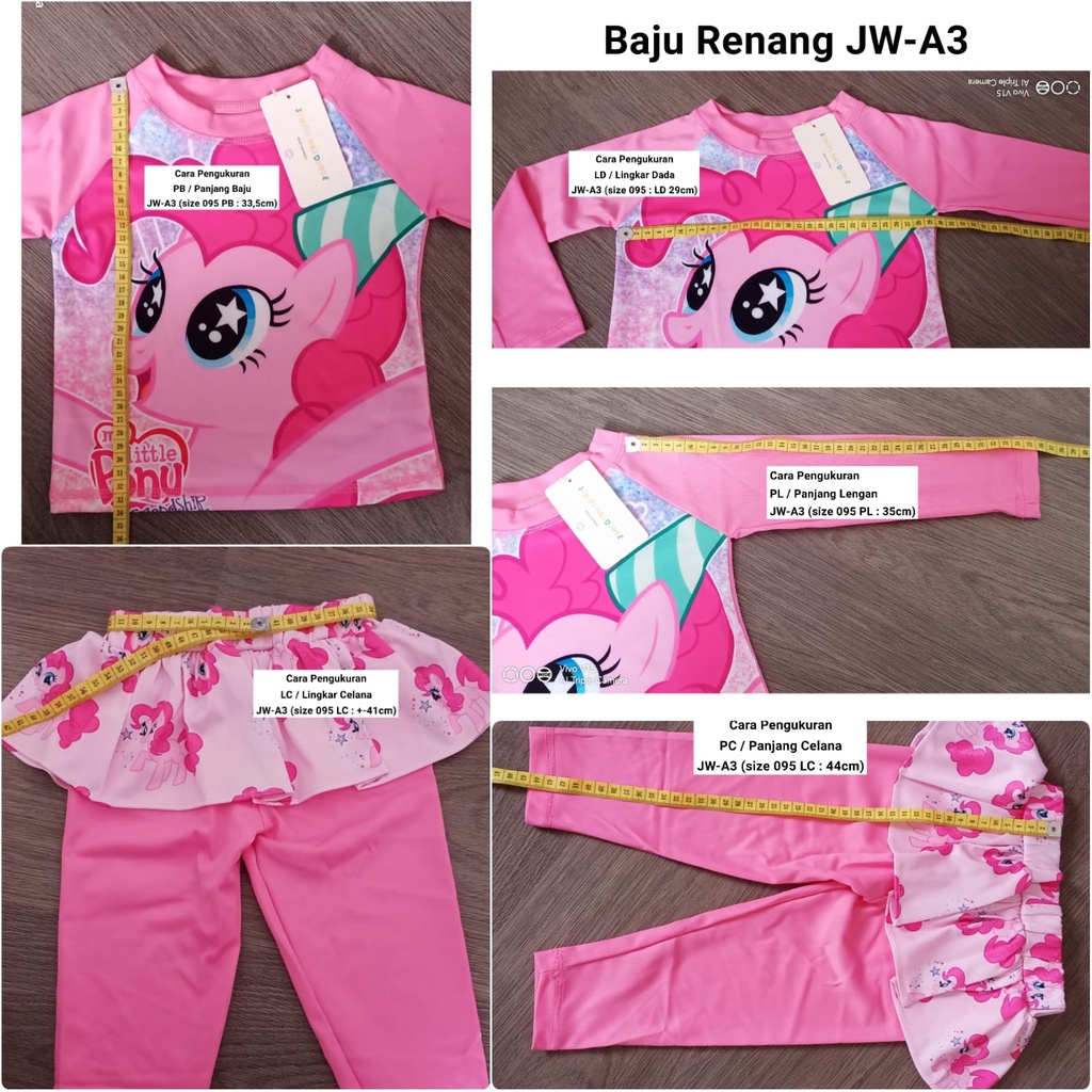 Baju Renang anak Perempuan JW Vol 3 &amp; JW 291 &amp; MOCHA 215 &amp; Mochakids Ukuran Lebih besar dibanding JW