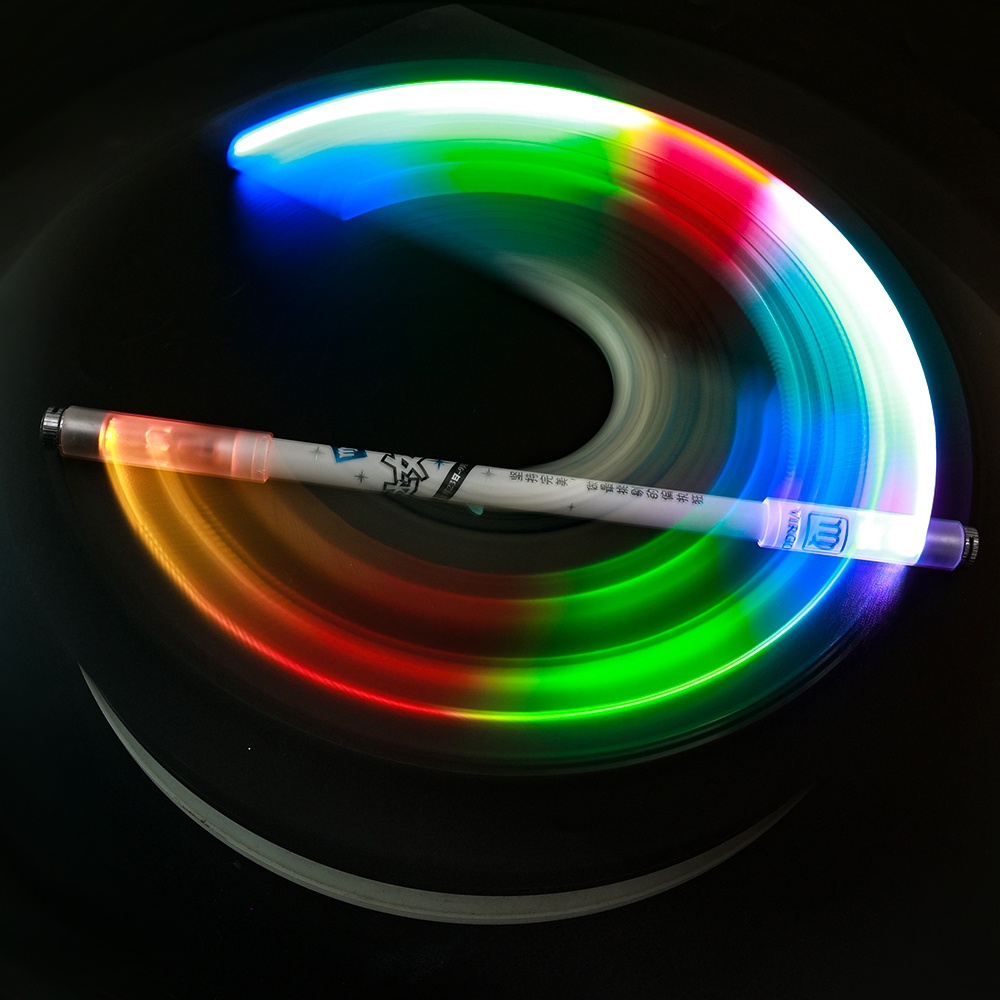 Pulpen Gel LED Putar 0.5mm Anti slip Untuk Gaming