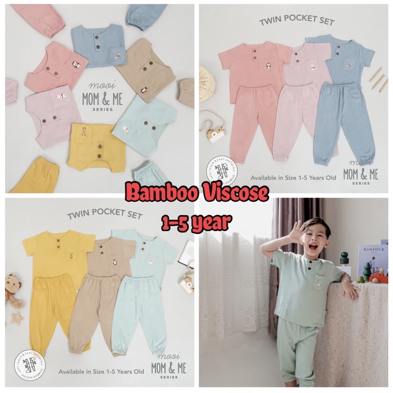 Mooi Twin Pocket Set 1-5 Tahun Setelan Anak Unisex CBKS SO