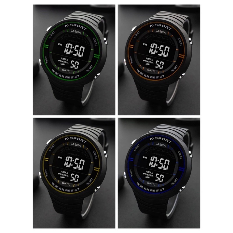 Jam Tangan Pria Sporty Digital Anti Air Lasika Original W-F110