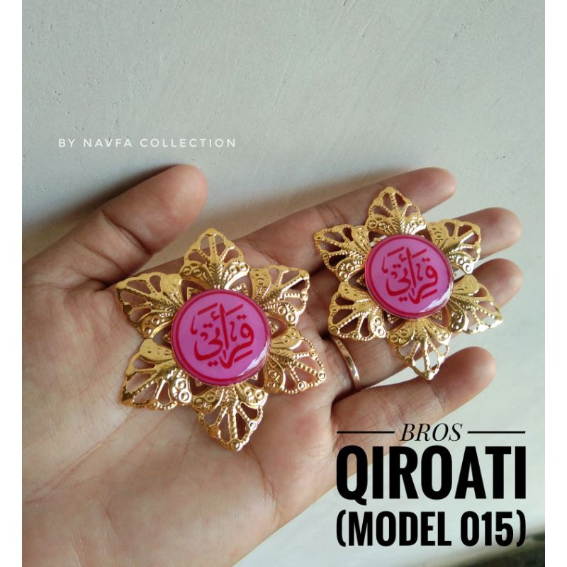 BROS PIN LOGO QIROATI MODEL 015/BROS JILBAB LOGO CUSTOM