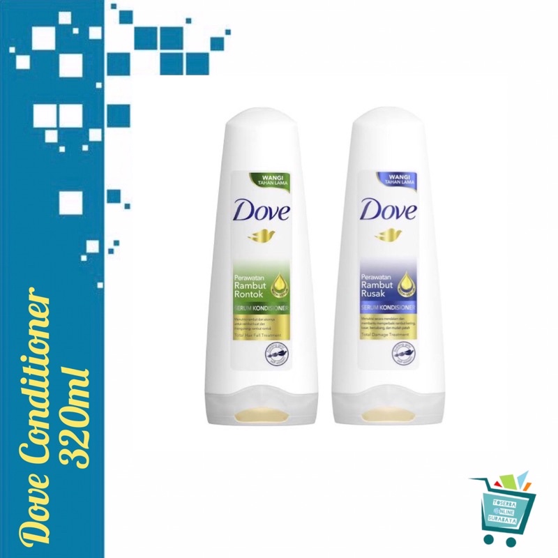 Dove Conditioner 320ml / Dove Conditioner Perawatan Rambut Rontok / Rusak 320 ml