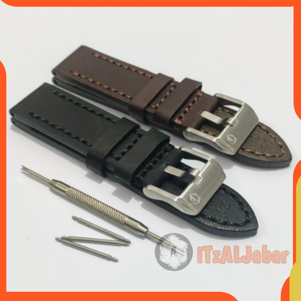 Tali jam tangan Expedition Kulit leather strap 22mm 24mm