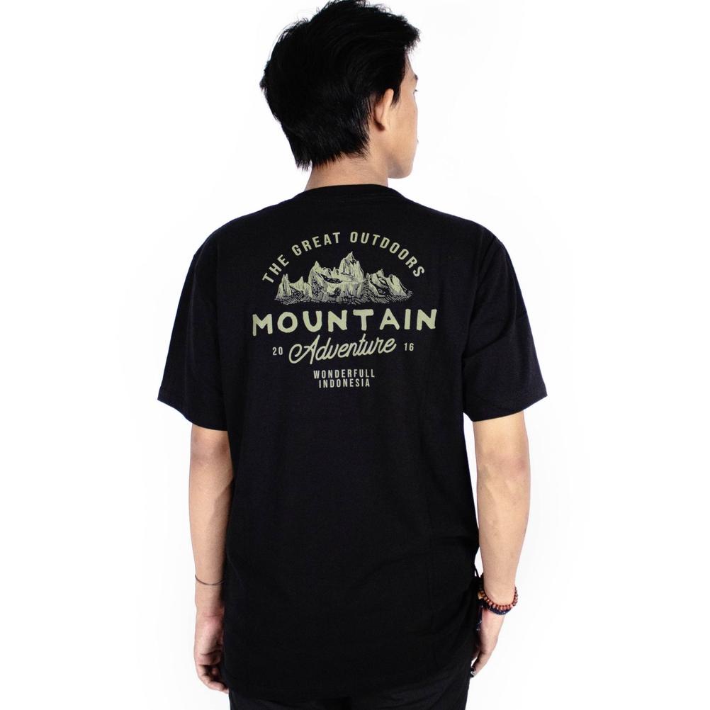 KAOS GUNUNG OUTDOOR BAJU LENGAN PENDEK PRIA WANITA NYAMAN MOUNTAIN