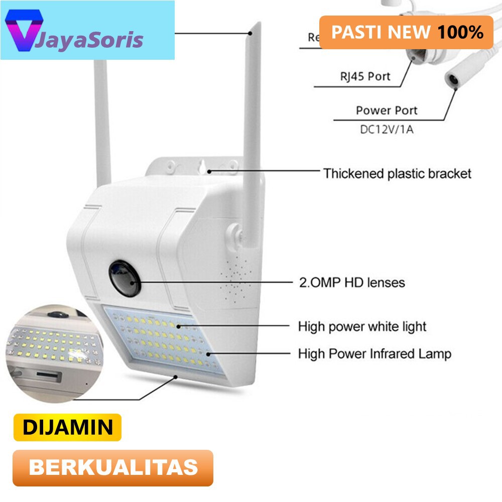 KAMERA CCTV OUTDOOR WIFI V380 IP CAMERA CCTV PENGINTAI MINI MURAH WATERPROOF ANTI AIR FULL HD JS65