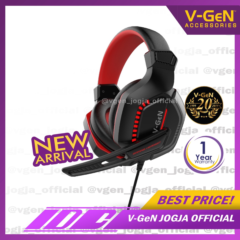 Headset Gaming V-GeN VHD1-02 HIFI Sound VGEN