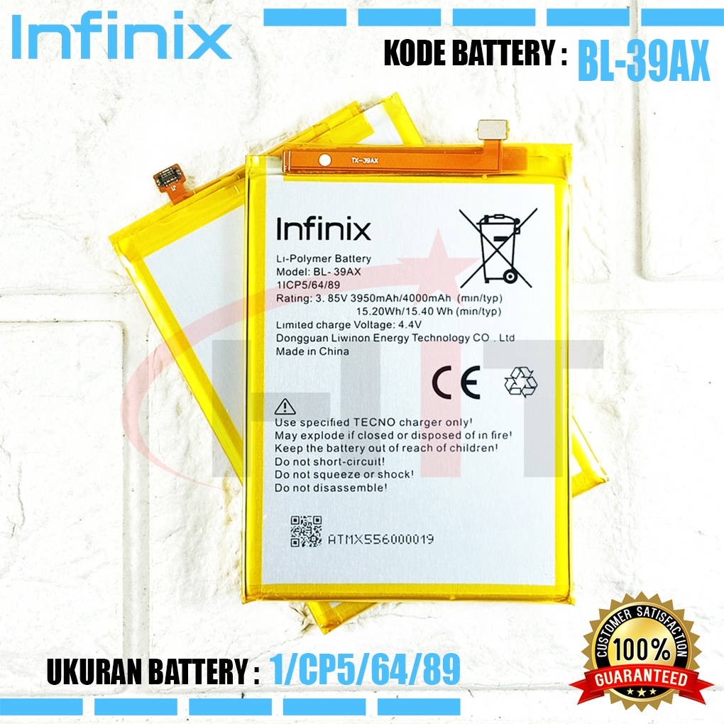 Baterai Battery INFINIX HOT 4 / HOT 4PRO / HOT 4MAX , HOT 4Lite