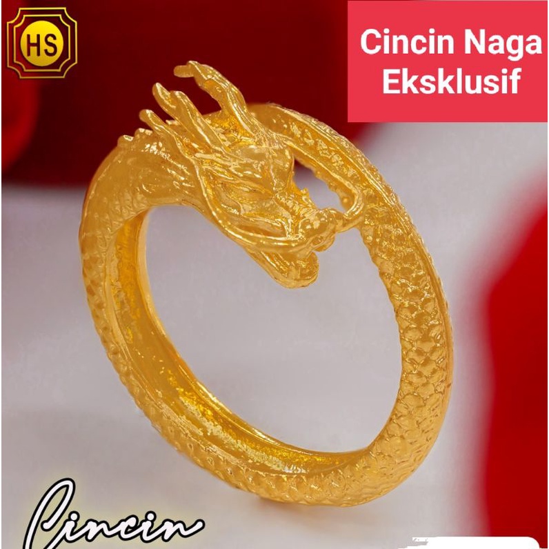 Cincin Naga Eksklusif Emas Bangkok