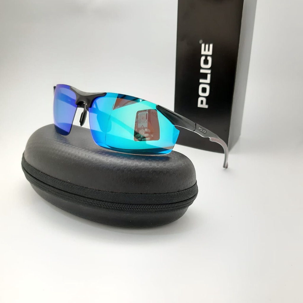 Sunglasses Kacamata Hitam Pria DJ Police 1905 Import Polarize Anti Silau Sport Mewah