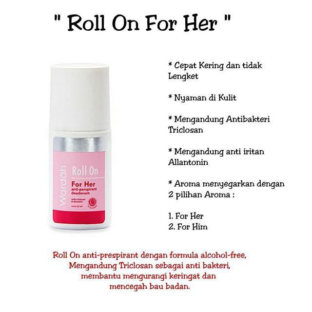 ☘️ CHAROZA ☘️ WARDAH Roll On For Her 60ML