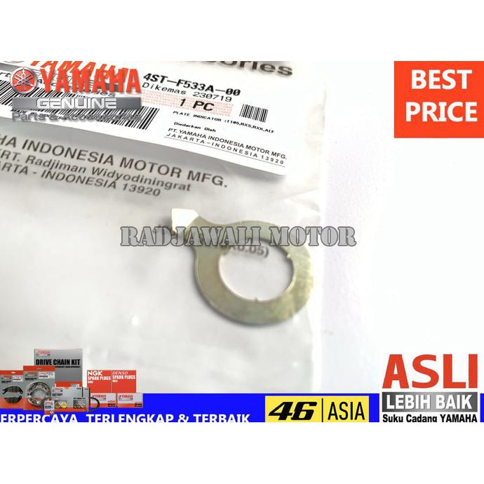 Plat Indikator Ketebalan Kampas Rem Rx King Asli Original Yamaha