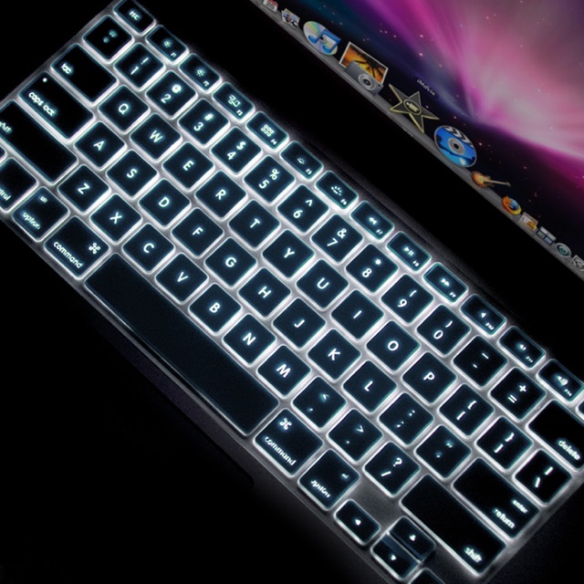 Macbook Skin Keyboard Protector See-Through Backlight Tembus Cahaya