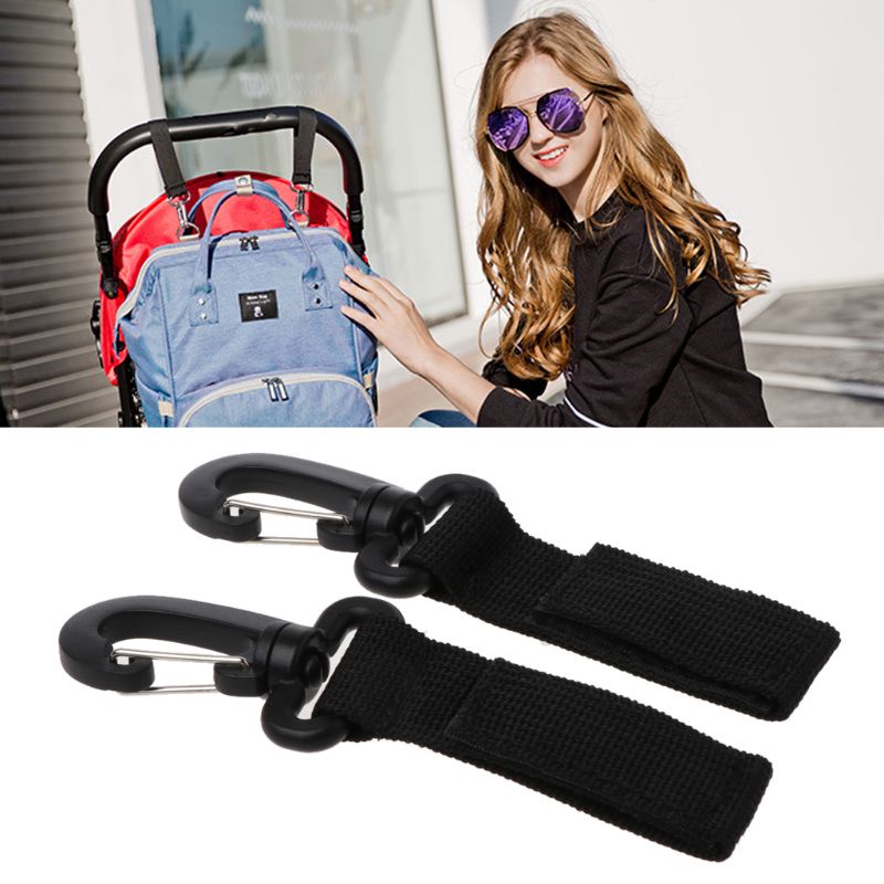 Mary 2pcs / Set Kait Gantungan Tas Belanja Untuk Stroller Bayi