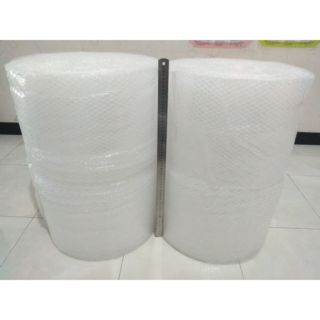 

Bubble Wrap Roll Ukuran lebar 60 cm x panjang 50 mtr Bening Putih Transaparan