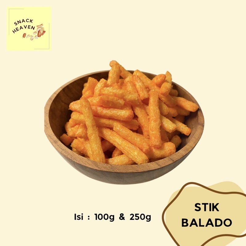 

SNACK STICK STIK BALADO PEDAS GURIH NAGIH 100g