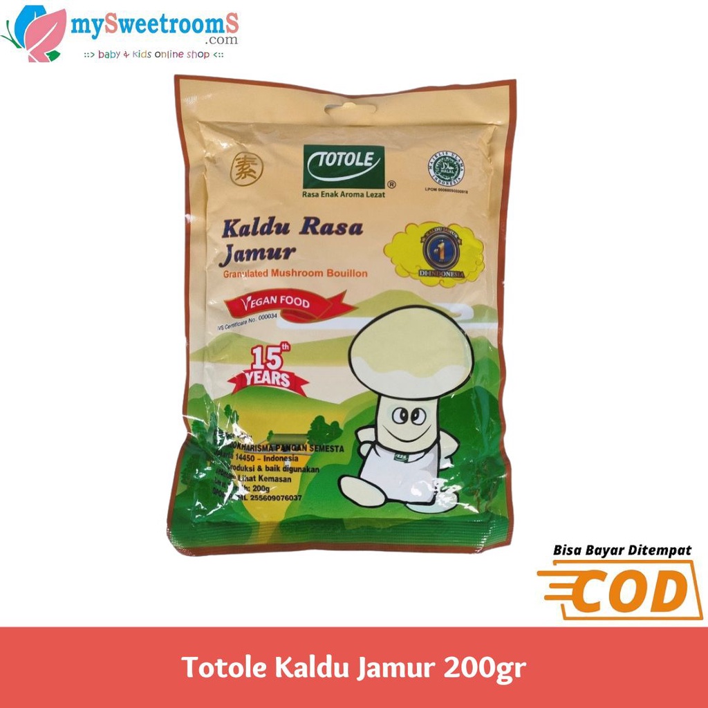 

Totole Kaldu Jamur 200gr / Kaldu Ayam / Kaldu MPASI