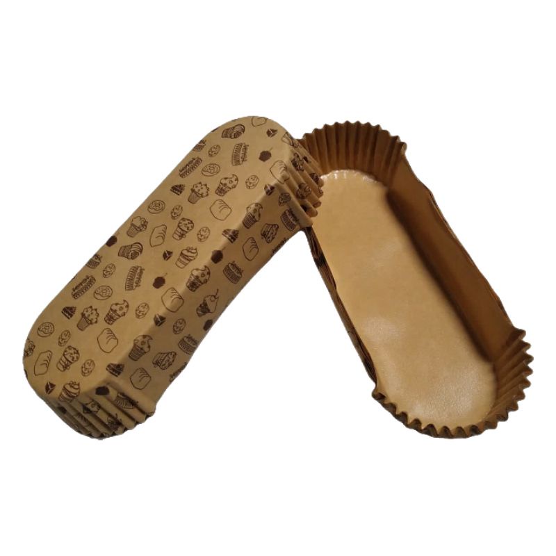 Cup Roti Laminasi Oval Isi 200 pcs | BROWN CAKE