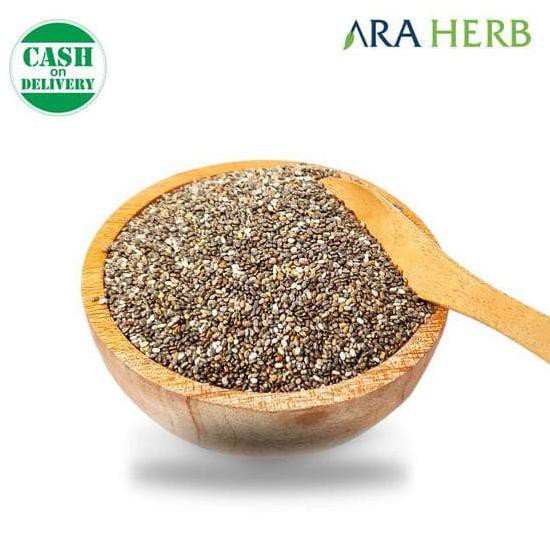 

' Organic Black Chia Seed Mexico 5 Kg Original Product Ara Herb " Asharyhitam33Shop