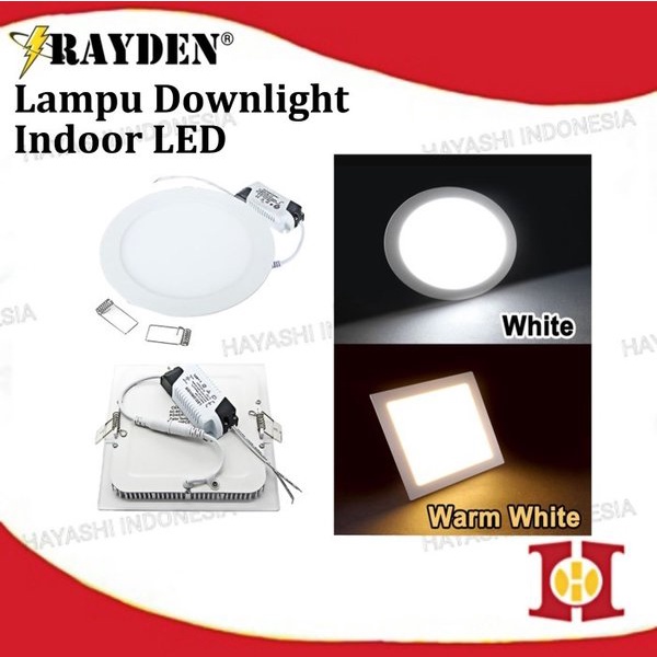 Lampu Downlight 6W 12W 18W Lampu LED Panel Light Indoor Rayden