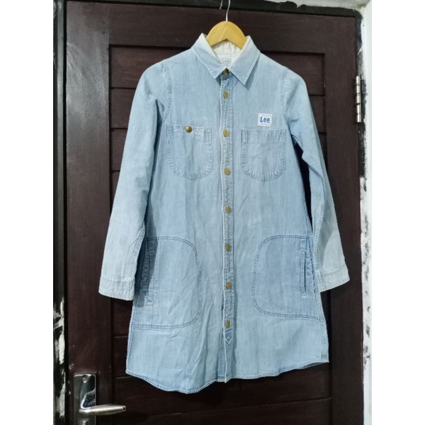 Lee tunik jeans 871.second branded outer wanita.preloved pakaian wanita branded