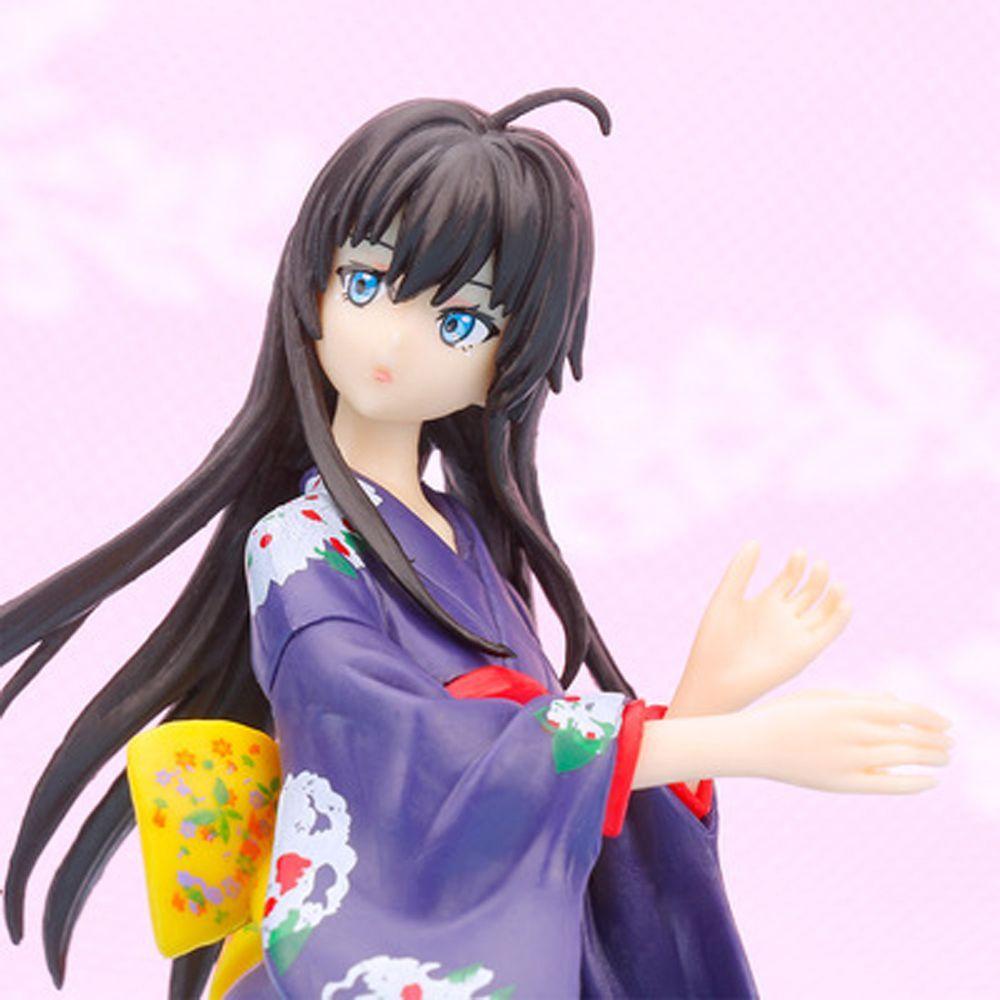 Lanfy My Teen Romantic Comedy SNAFU Untuk Hadiah Koleksi Gadis Figure Mainan Yui Yuigahama Kimono PVC Yukinoshita Yukino