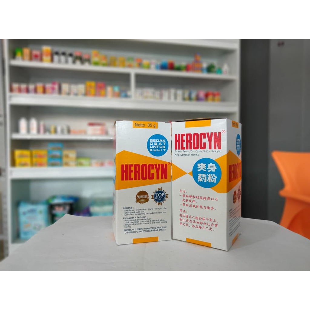 Herocyn Bedak Obat Untuk Kulit / Herocyn 85 g / Herocyn 150 g / Herocyn Baby Powder 200 g