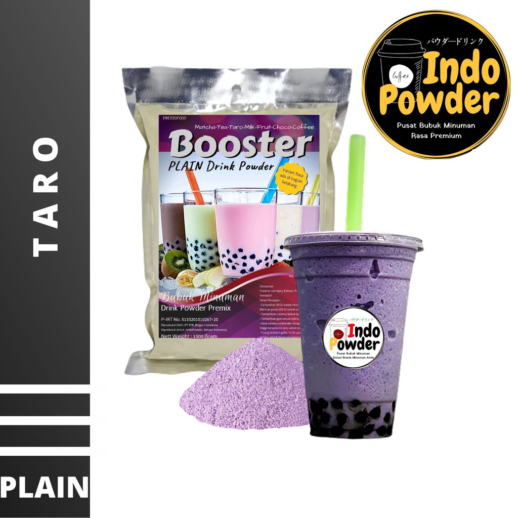 PLAIN Bubuk Minuman TARO 1Kg - Bubuk TARO 1Kg - TARO Bubuk 1Kg - TARO POWDER