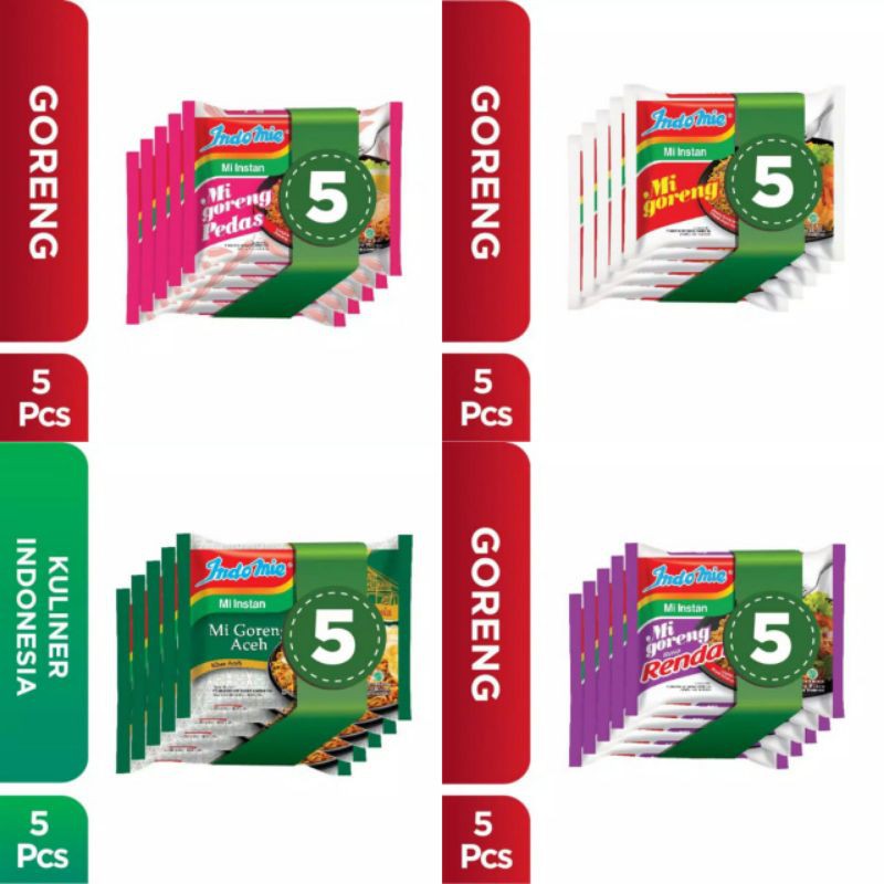 

Indomie Goreng isi 5pcsx85gr