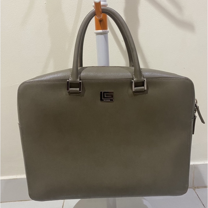 Original Guy Laroche Paris Laptop Bag - Kulit Asli + Accessories Unisex