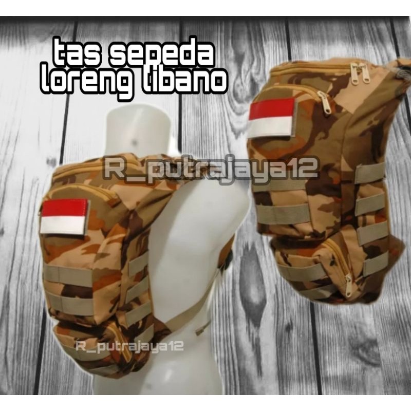 tas sepeda army tas ransel sepeda army mini loreng libanon