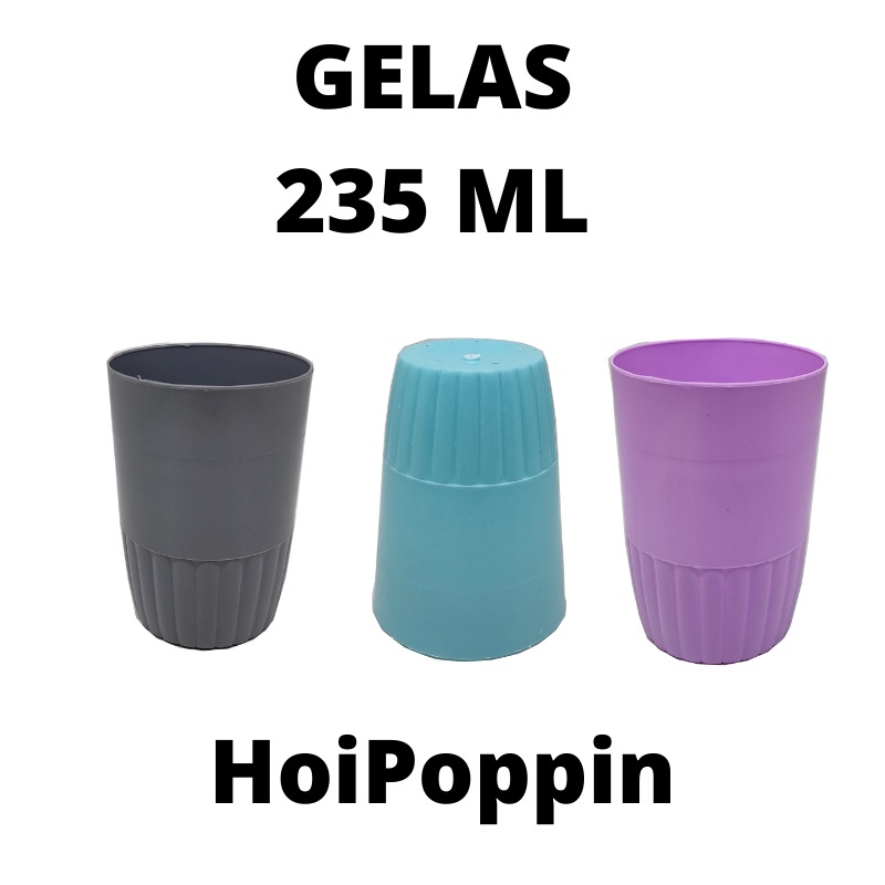 HPP - GELAS 235ML - GELAS UNGU - GELAS PLASTIK - GELAS WARNA - GELAS TEH - GELAS PROYEK - GELAS KECIL - GELAS PLASTIK MURAH