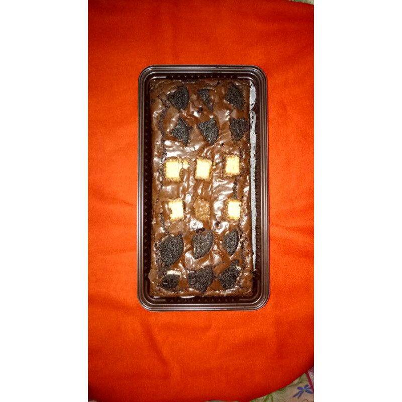 

Premium fudgy brownies toping oreo mix beng beng