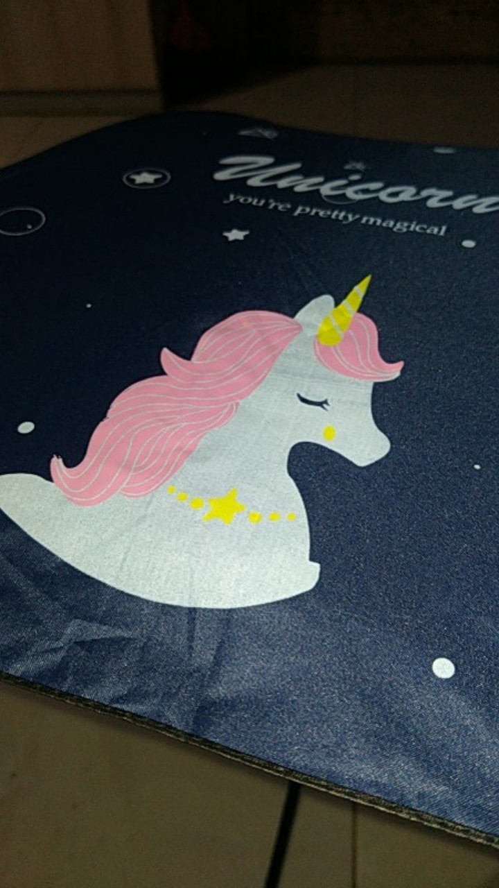 Jktumbrella / Payung Lipat 3 Unicorn / Lapis Uv Hitam / Full Print / Grc - 8630