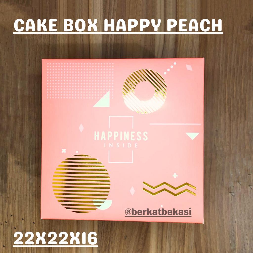 

CAKE BOX TALI 22X22X16 CM/ BOX CAKE / DUS KUE /PCS