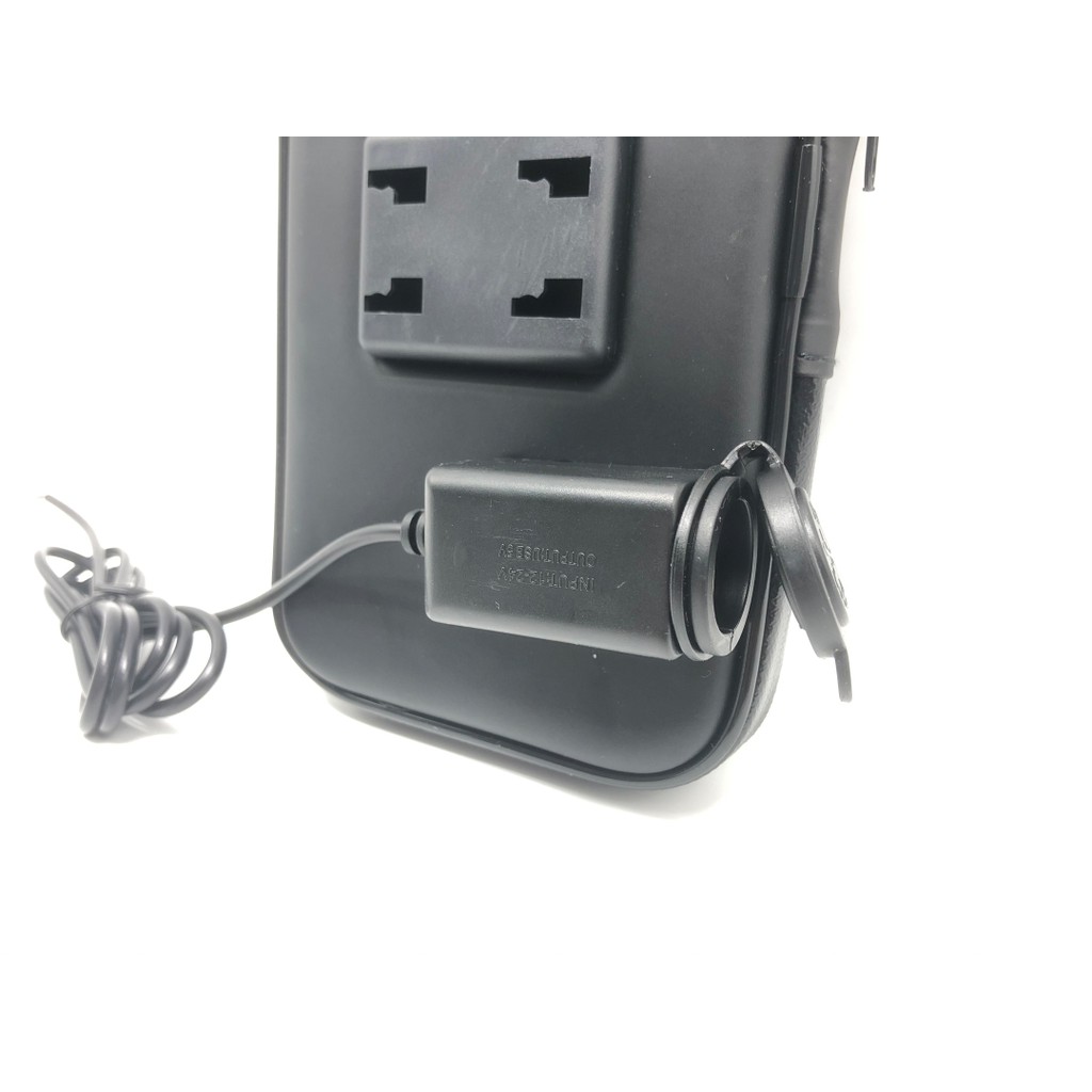 HOLDER HP MOTOR Waterproof Mobile Phone USB CHARGER MERK ICC UKURAN BESAR V2508