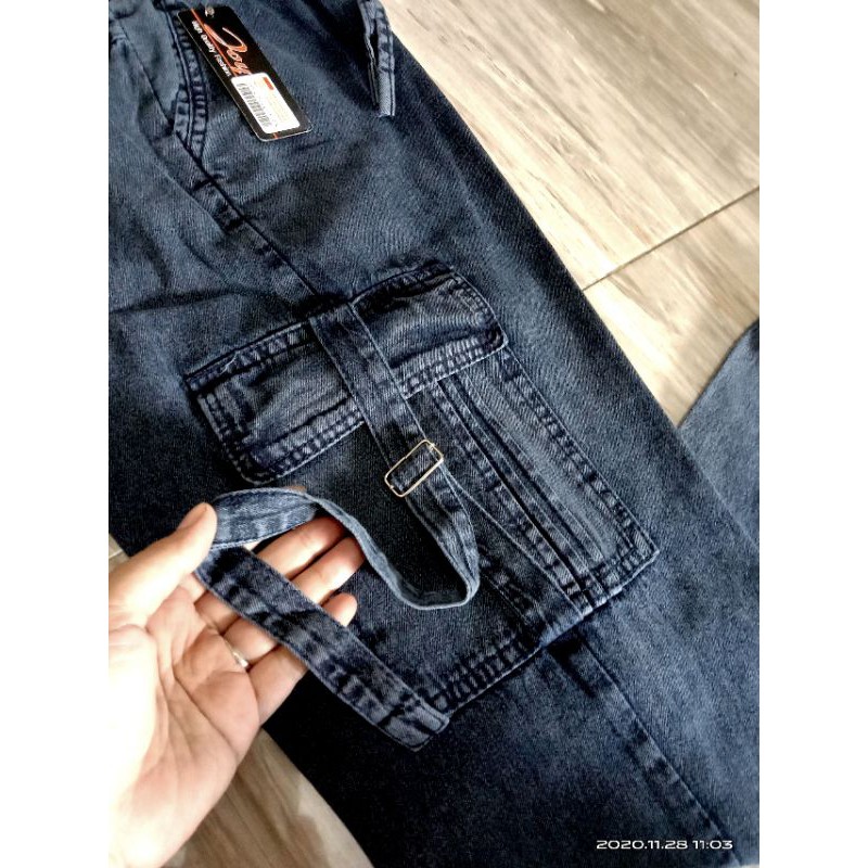 CELANA JOGER CARGO JEANS STANDAR JUMBO WANITA DEWASA TERMURAH REALPIC BAHAN HALUS TIDAK LUNTUR