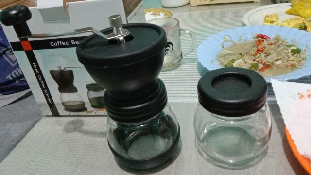 Homadise Alat Penggiling Kopi Manual Coffee Grinder - Cf4146 - Black