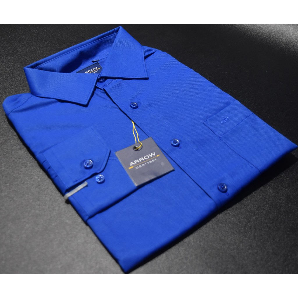 Kemeja Pria ARROW Lengan Panjang Biru AM40 ORIGINAL & REAL PICTURE