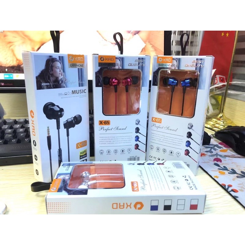 BUDS IN-HF / HEADSET / HEDSET / HANDSFREE / EARPHONE XRD X65 SUPER BASS