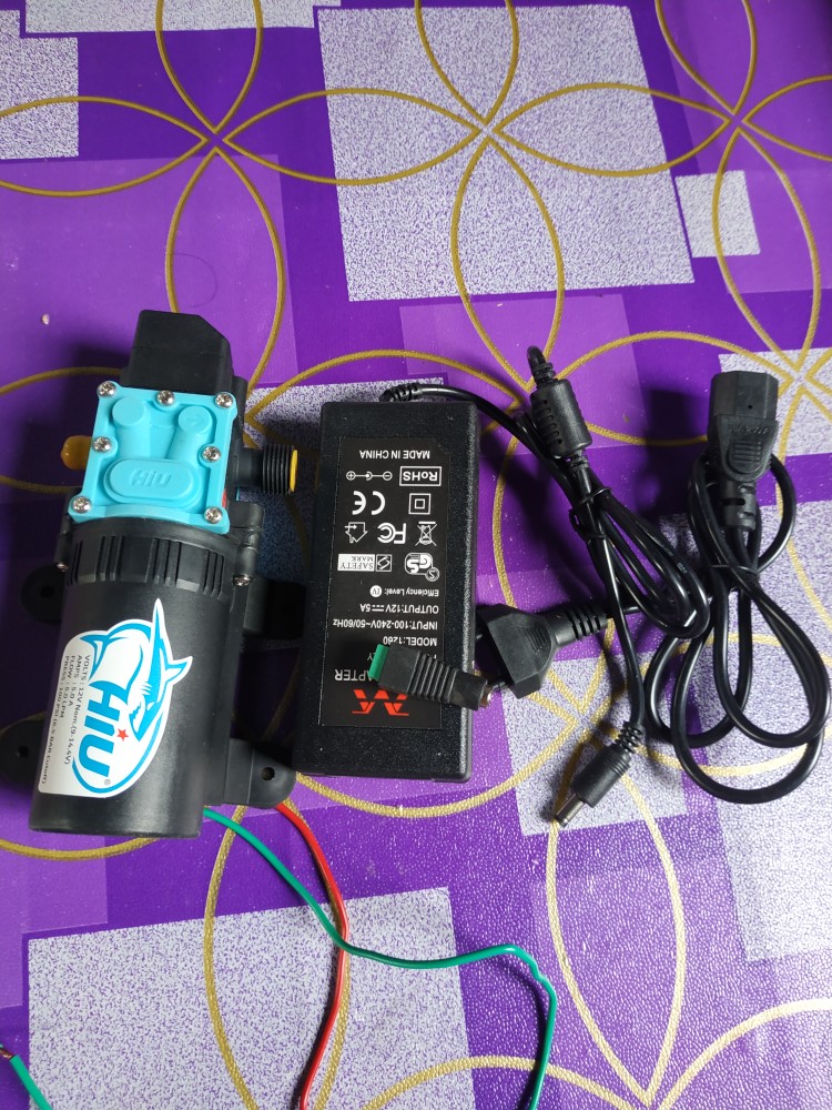 Paket Pompa Hiu Single Drat Dan Adaptor 12v 5a Gratis Jack Female