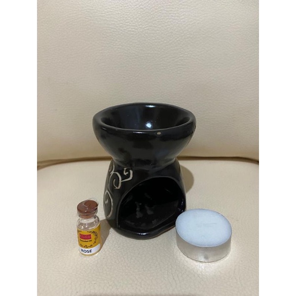 Paket Tungku Aromatherapy lengkap lilin dan essential oil