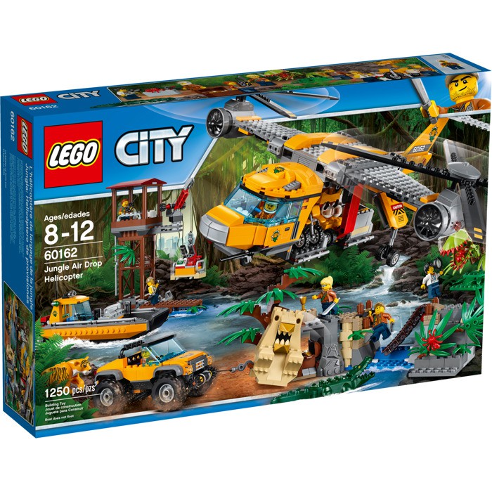  Lego  60162 city  jungle air drop helicopter Shopee  Indonesia