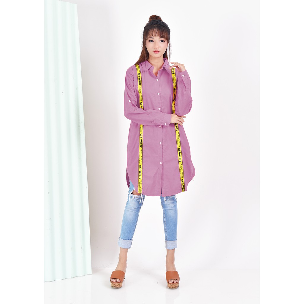 XSHOP Tunik Kemeja Tangan Panjang Variasi Pita - Spectra Long sleeve
